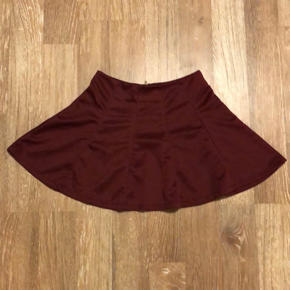 Ambiance Apparel Burgundy Skirt